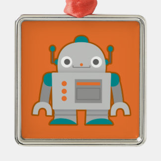 Ornamento De Metal Robô cinzento bonito