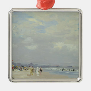 Ornamento De Metal Rockaway Beach (Nova Iorque) (por E.H. Potthast)