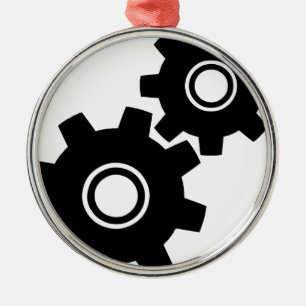Ornamento De Metal Rodas denteadas simples das engrenagens