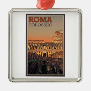 Ornamento De Metal Roma - Colosseum e a lua
