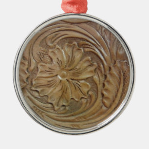 Ornamento De Metal Rosa Oeste Selvagem