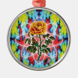 Ornamento De Metal Rosa Rad Rad