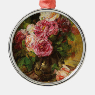 Ornamento De Metal Rosas Georges Jeannin Vintage