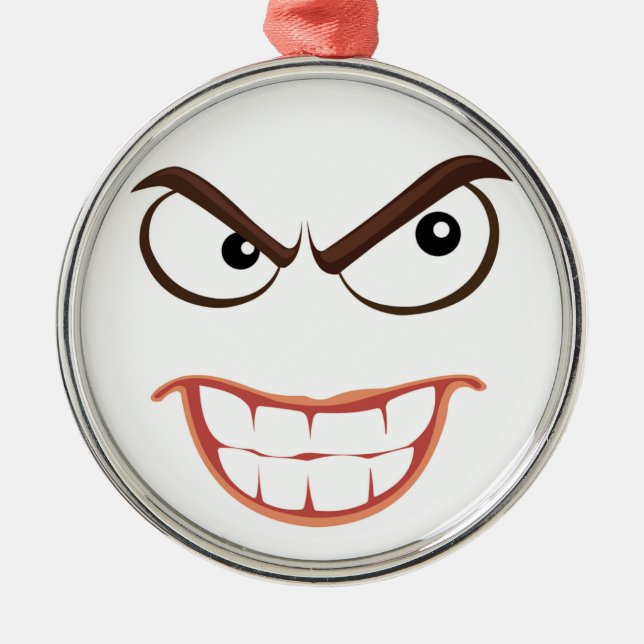 ORNAMENTO DE METAL ROSTO SINISTER (Frente)