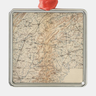 Ornamento De Metal Rota, campanha de Gettysburg
