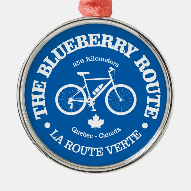 Ornamento De Metal Rota de Aroma (ciclismo) (Frente)