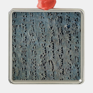 Ornamento De Metal Roteiro Cuneiform