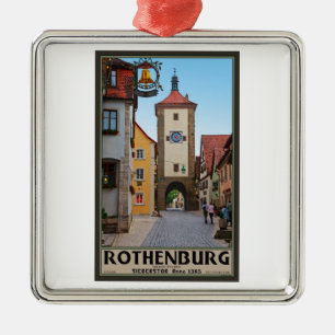 Ornamento De Metal Rothenburg od Tauber - Sieberstor