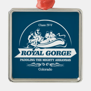 Ornamento De Metal Royal Gorge (rafting2)