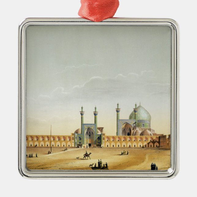 Ornamento De Metal Royal Palace e o Mesdjid-i-Shah, Isfahan, (Frente)