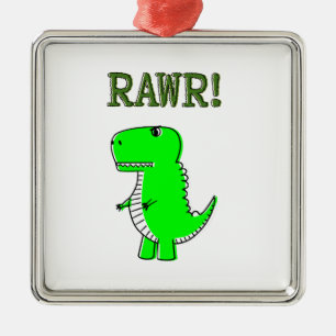 Ornamento De Metal RRAWR T-Rex, giro e bonito