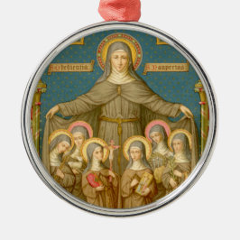 Ornamento De Metal Rua. Clare de Assisi & Nuns (SAU 27)