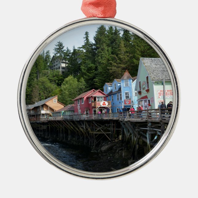 Ornamento De Metal Rua Creek em Ketchikan (Frente)