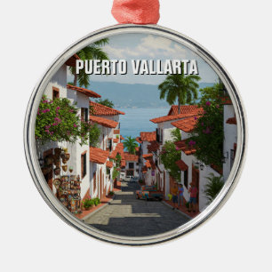 Ornamento De Metal Rua em Puerto Vallarta México Viagem