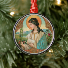Ornamento De Metal Ruas. Agnes de Roma (BK 006)