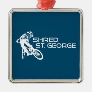 Ornamento De Metal Ruas de compartilhamento George Utah Mountain Biki