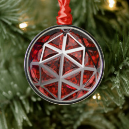 Ornamento De Metal Ruby Sphere