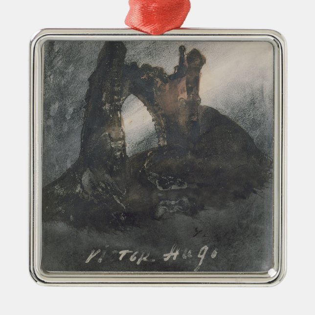 Ornamento De Metal Ruínas em Groz-Nez, em jérsei, ou no arco (Frente)