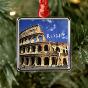 Ornamento De Metal Ruínas famosas do Coliseu   Roma Itália