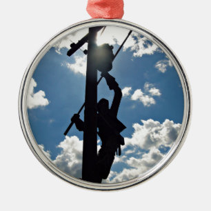 Ornamento De Metal Rusty the Lineman