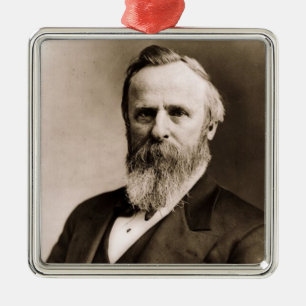 Ornamento De Metal Rutherford B. 19º Presidente Hayes
