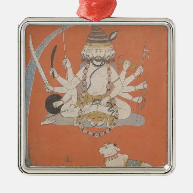 Ornamento De Metal Sadashiva, Rajasthan (Frente)