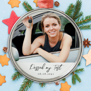 Ornamento De Metal Saída de Parabéns de Teste de Condução