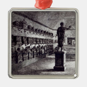 Ornamento De Metal Salão do Arringatore, museu de Etruscan