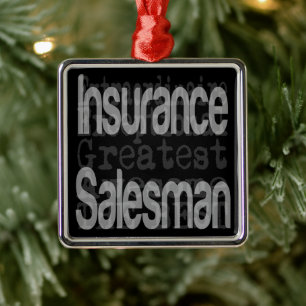 Ornamento De Metal Salesman Extraordinaire Metal Ornament