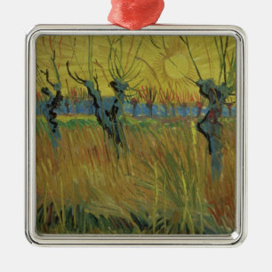 Ornamento De Metal Salgueiros Pollarded de Vincent van Gogh, ajuste