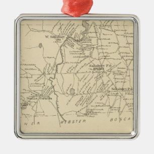Ornamento De Metal Salisbury, Merrimack Co