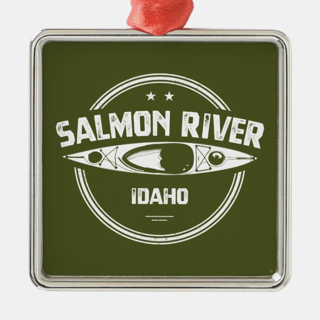 Ornamento De Metal Salmon River Idaho (Frente)