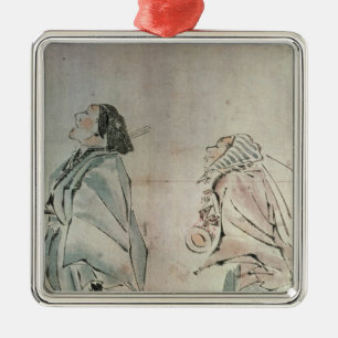 Ornamento De Metal Samurai que está sendo seguido por um empregado