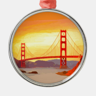 Ornamento De Metal San Francisco golden gate bridge