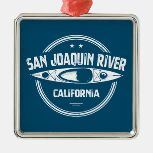 Ornamento De Metal San Joaquin River California Kayaking