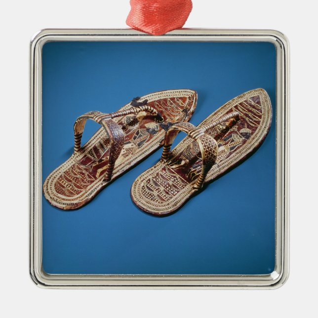 Ornamento De Metal Sandálias, túmulo de Tutankhamun, reino novo (Frente)