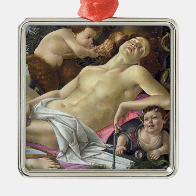 Ornamento De Metal Sandro Botticelli - Vênus e Marte, lado direito (Frente)