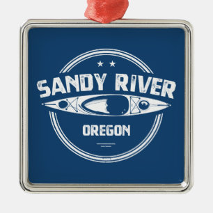 Ornamento De Metal Sandy River Oregon Kayaking