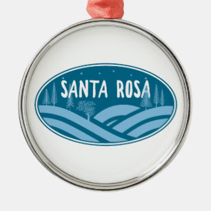 Ornamento De Metal Santa Rosa Califórnia Ao Ar Livre