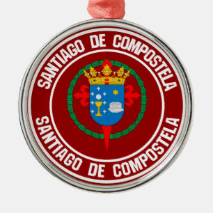 Ornamento De Metal Santiago de Compostela Round Emblem