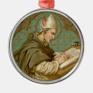 Ornamento De Metal Santo Alberto Magno (BK 013)