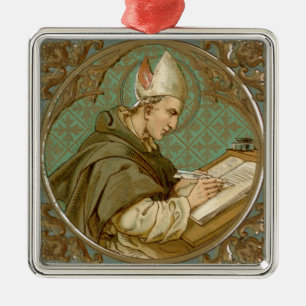 Ornamento De Metal Santo Alberto Magno (BK 013)