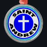Ornamento De Metal Santo Andrew<br><div class="desc">Santo Andrew</div>