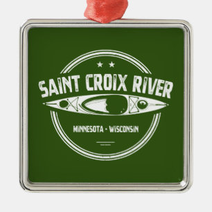 Ornamento De Metal Santo Croix River Minnesota Wisconsin Kayaking