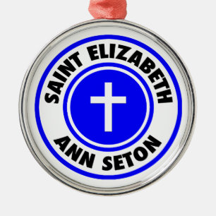 Ornamento De Metal Santo Elizabeth Ann Seton
