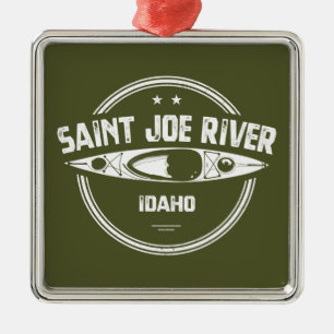 Ornamento De Metal Santo Joe River Idaho Kayaking