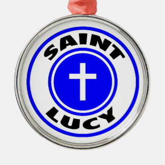 Ornamento De Metal Santo Lucy