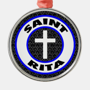 Ornamento De Metal Santo Rita