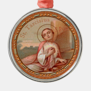 Ornamento De Metal Santo Tarcísio de Roma Medal (BF 004)