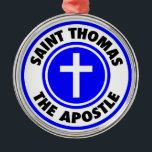 Ornamento De Metal Santo Thomas, o Apóstolo<br><div class="desc">Santo Thomas,  o Apóstolo</div>